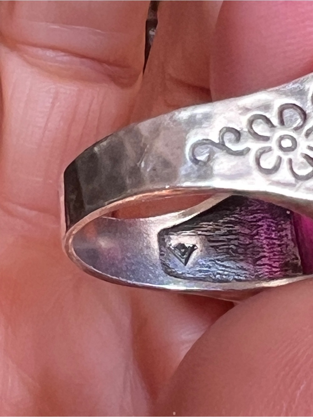 Silpada Sterling Silver Berry-Licuous Statement Ring Pink Glass Faceted R2306 - Picture 6 of 6